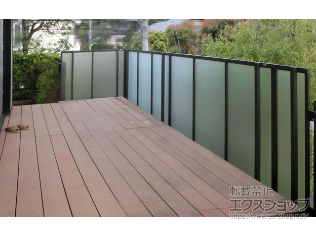 東京都国分寺市ののフェンス・柵 フェンスAB YT1型 採光パネル フリーポールタイプ 施工例