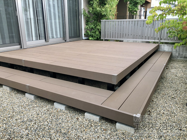 京都府京都市ののウッドデッキ リウッドデッキ 200 施工例