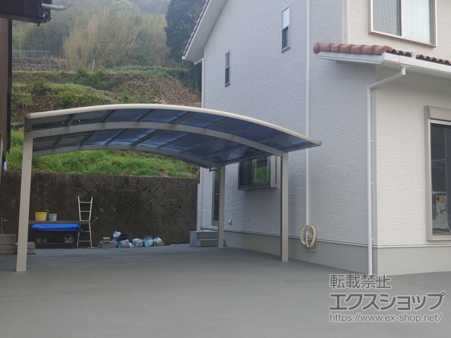 長崎県佐世保市ののカーポート プレシオスポート 積雪〜20cm対応 施工例