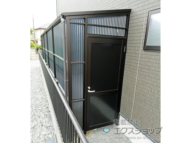 茨城県水戸市ののストックヤード ストックヤードII 両側ドア付きタイプ  積雪~20?対応 施工例