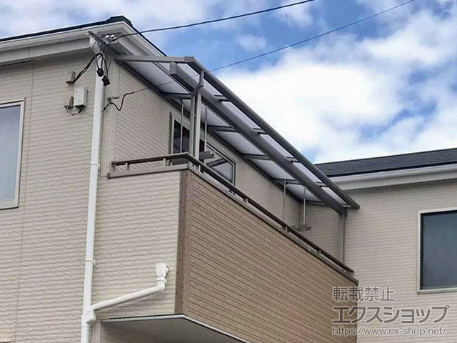 愛知県知多市ののバルコニー・ベランダ屋根 スピーネ F型 屋根タイプ 単体 積雪〜20cm対応 施工例
