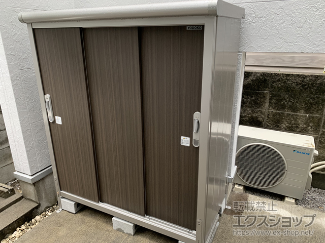 東京都八王子市のの物置・屋外倉庫 エスモ 一般型 1350×650×1501 ESE-1306E-DW 施工例