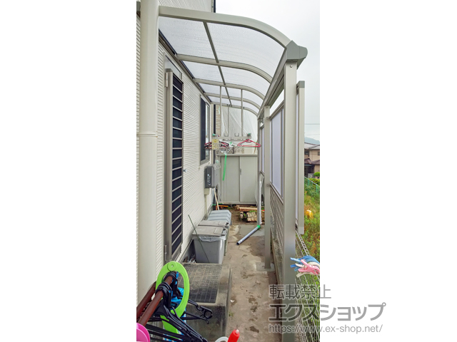 広島県広島市ののテラス屋根 ソラリア R型 テラスタイプ 単体 積雪〜20cm対応 施工例