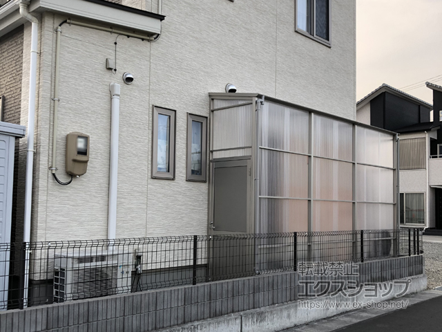 福島県郡山市ののストックヤード ストックヤードII 片側ドア付きタイプ 積雪〜20?対応 施工例