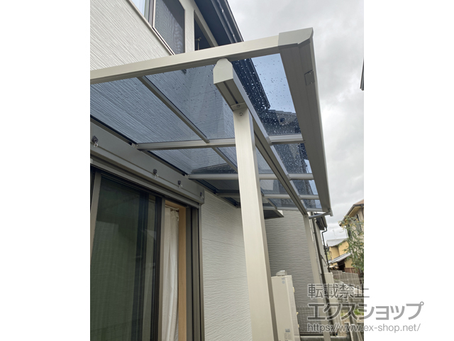 京都府京都市ののテラス屋根 ソラリア F型 テラスタイプ 単体 積雪〜20cm対応 施工例