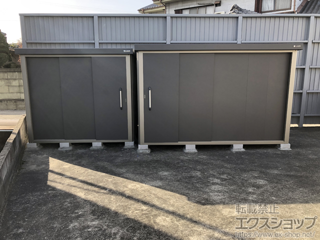 大阪府大阪狭山市のの物置・屋外倉庫 エスケーエイト SK8-100 一般型 2200×1600×1940 SK8-100-GK 施工例