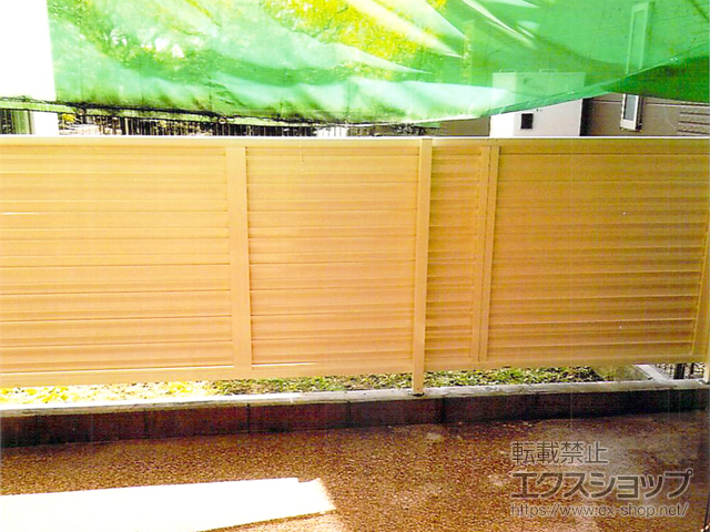 愛知県豊川市ののフェンス・柵 ミエーネフェンス 目隠しルーバータイプ 自由柱施工 施工例