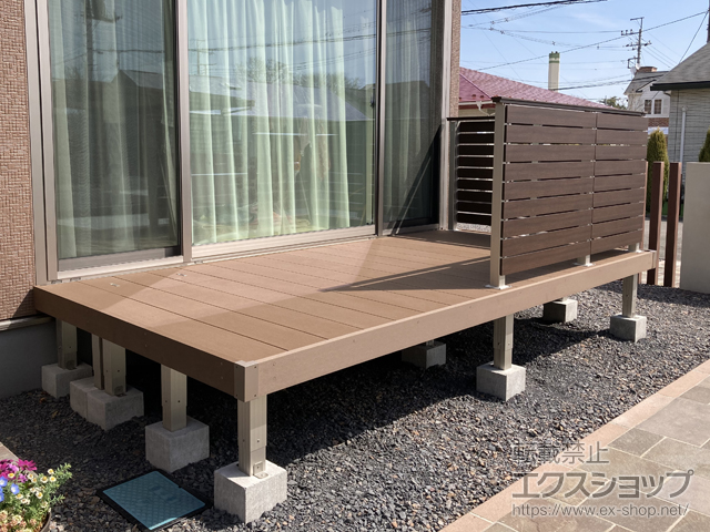 栃木県那須塩原市ののウッドデッキ リウッドデッキ 200 施工例