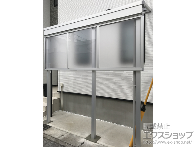 埼玉県上尾市ののテラス屋根 ソラリア F型 テラスタイプ 単体 積雪〜20cm対応 施工例