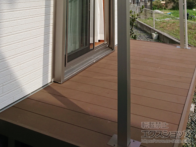 奈良県大和郡山市ののウッドデッキ リウッドデッキ 200 施工例