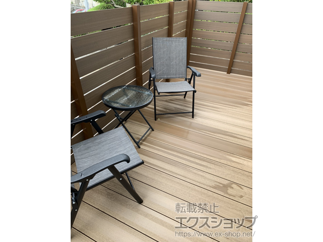 福岡県春日市ののウッドデッキ 樹ら楽ステージ 木彫 施工例