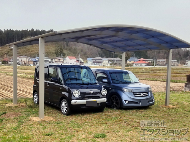 岩手県一関市ののカーポート プレシオスポート ワイド 積雪〜20cm対応 施工例