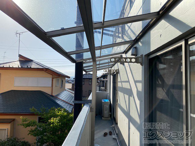 神奈川県横浜市ののバルコニー・ベランダ屋根 スピーネ F型 屋根タイプ 単体 積雪〜20cm対応 施工例