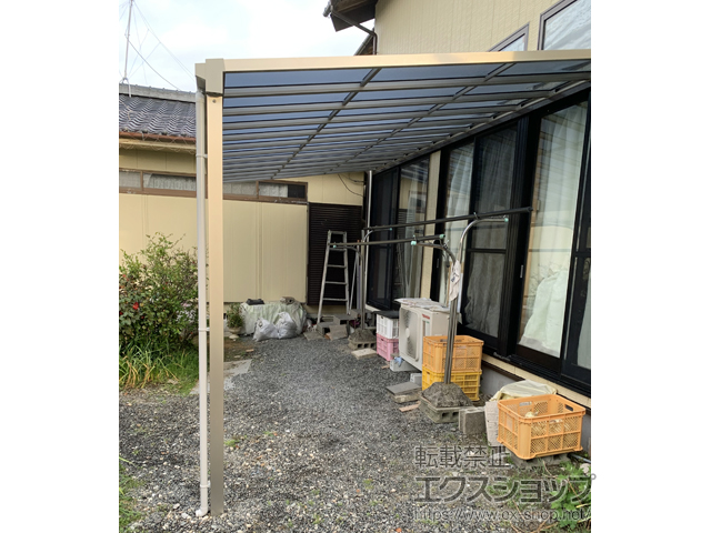 佐賀県小城市ののテラス屋根 ソラリア F型 テラスタイプ 単体 積雪〜20cm対応 施工例
