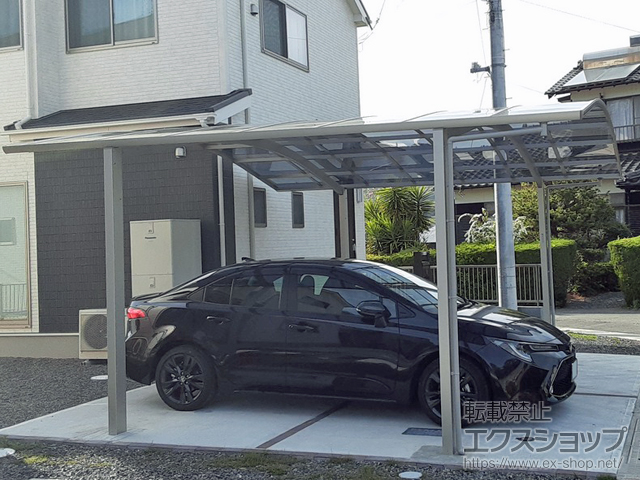 山口県光市ののカーポート プレシオスポート ワイド 積雪〜20cm対応 施工例
