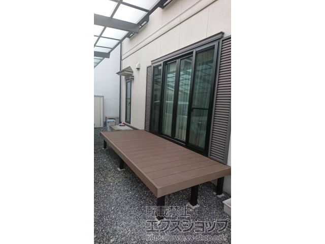 広島県東広島市ののウッドデッキ リウッドデッキ 200 施工例