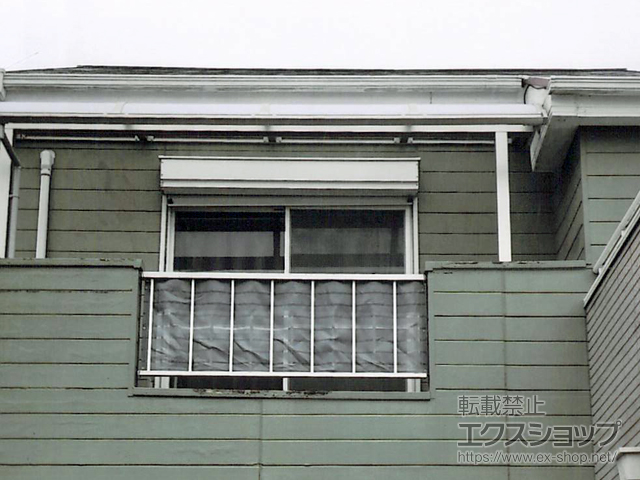 徳島県徳島市ののバルコニー・ベランダ屋根 プレシオステラスII R型 屋根タイプ 単体 積雪〜20cm対応 施工例