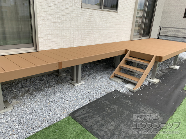 福岡県直方市ののウッドデッキ リウッドデッキ 200 施工例