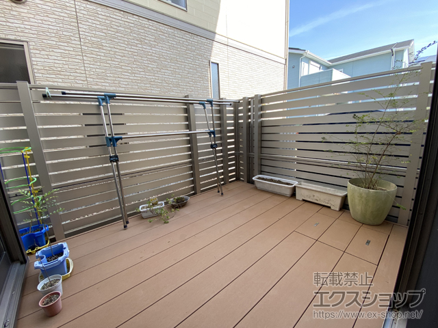 大阪府貝塚市ののウッドデッキ リウッドデッキ 200 施工例