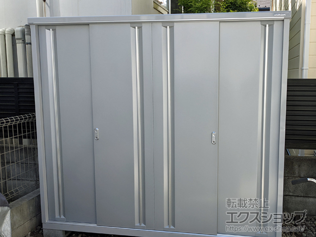 東京都練馬区のの物置・屋外倉庫 シンプリー 一般型 2160×755×1903 MJX-217E-P-FS 施工例