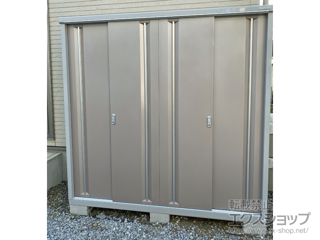 静岡県浜松市のの物置・屋外倉庫 シンプリー 一般型 1940×615×1903 MJX-196E-P-AR 施工例