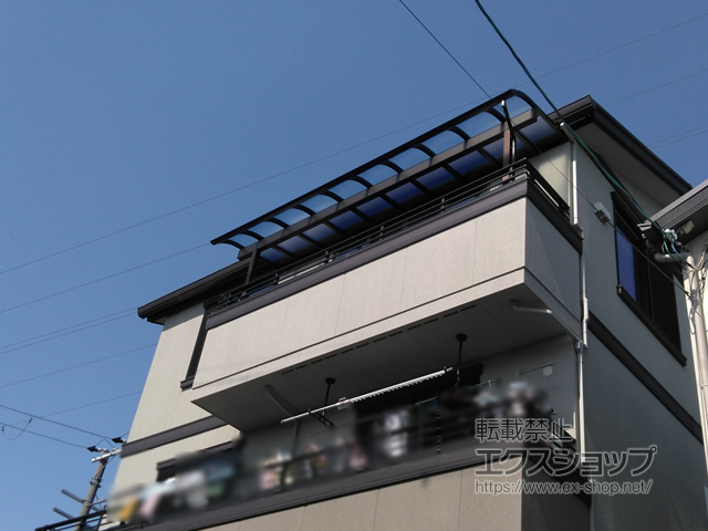 京都府京都市ののバルコニー・ベランダ屋根 ソラリア R型 1500 屋根タイプ 単体 積雪〜50cm対応 施工例
