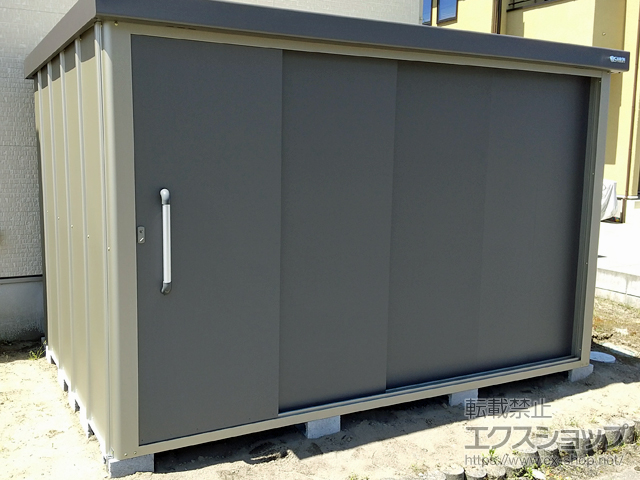 新潟県北蒲原郡聖籠町のの物置・屋外倉庫 エスケーエイト SK8S-180 多雪型 3000×2000×1940 SK8S-180-GK 施工例