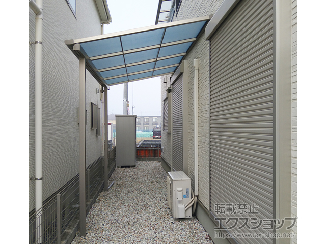 兵庫県三木市ののテラス屋根 スピーネ F型 テラスタイプ 単体 積雪〜20cm対応 施工例