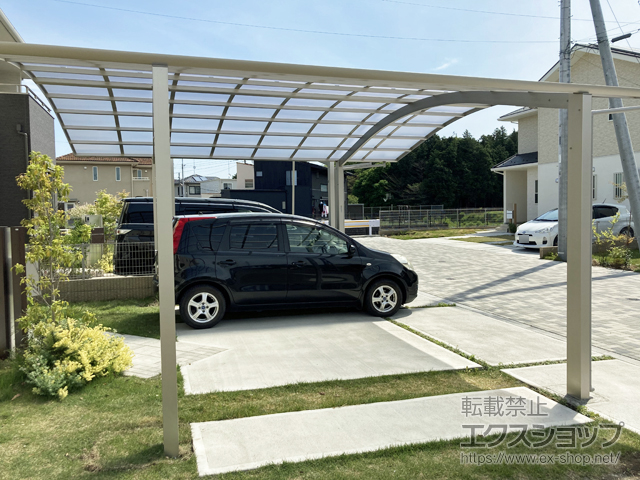 栃木県さくら市ののカーポート レイナツインポートグラン　積雪〜20cm対応 施工例