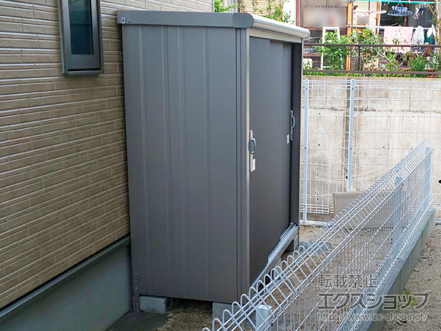 福岡県大野城市のの物置・屋外倉庫 エスモ 一般型 1350×650×1501 ESE-1306E-DW 施工例