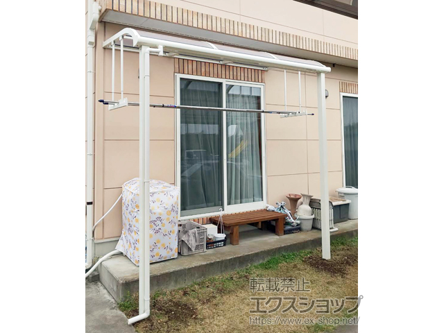 栃木県宇都宮市ののテラス屋根 ソラリア R型 テラスタイプ 単体 積雪〜20cm対応 施工例