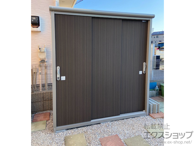 埼玉県志木市のの物置・屋外倉庫 エスモ 一般型 1797×750×1959（ESE-1807A） ESE-1807A-DW 施工例
