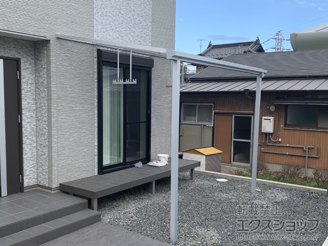 福岡県京都郡苅田町ののテラス屋根 ソラリア F型 テラスタイプ 単体 積雪〜20cm対応 施工例