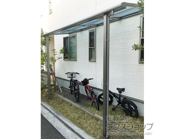 愛媛県松山市ののテラス屋根 スピーネ F型 テラスタイプ 単体 積雪〜20cm対応 施工例