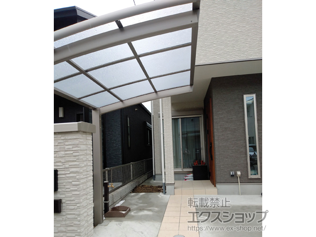 京都府京都市ののサイクルポート・駐輪場 ネスカRミニ (ラウンドスタイル) 積雪〜20cm対応 施工例