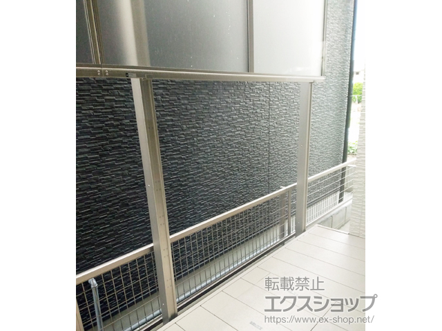 京都府京都市ののフェンス・柵 シンプレオフェンスP1型 目隠しポリカパネル 3段支柱 自立建て用 施工例