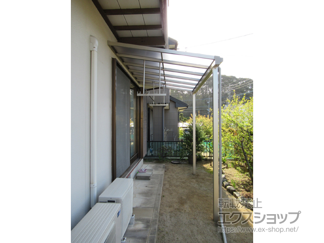 福岡県筑紫野市ののテラス屋根 ソラリア F型 1500 テラスタイプ 単体　積雪〜50cm対応 施工例