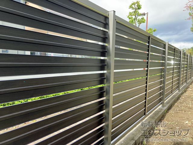 三重県松阪市ののフェンス・柵 モクハイフェンス フリーポールタイプ 施工例