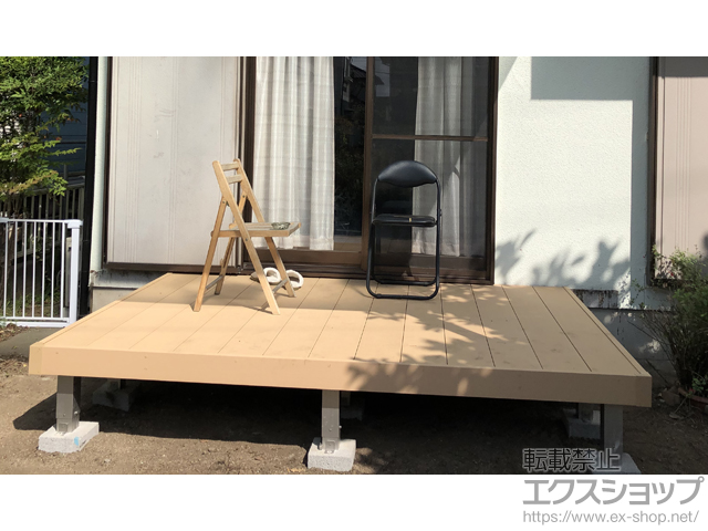 熊本県合志市ののウッドデッキ リウッドデッキ 200 施工例