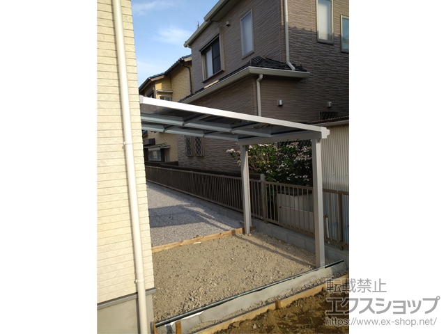 埼玉県川越市ののテラス屋根 ソラリア F型 テラスタイプ 単体 積雪〜20cm対応 施工例