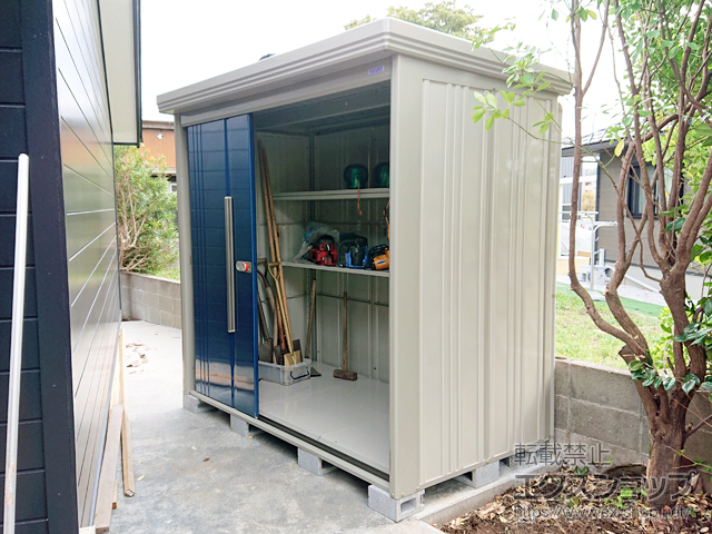 千葉県長生郡一宮町のの物置・屋外倉庫 Mr.ストックマンダンディ 一般型 2200×1222×2110 ND-2212-D 施工例