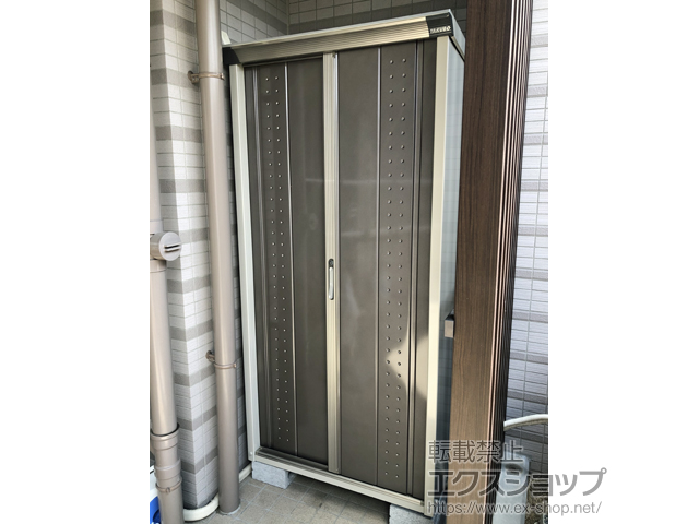 兵庫県西宮市のの物置・屋外倉庫 グランプレステージジャンプ 920×530×1900（GP-95A-T) GP-95A-T-CB 施工例