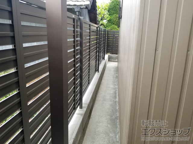 愛知県稲沢市ののフェンス・柵 モクハイフェンス フリーポールタイプ 施工例