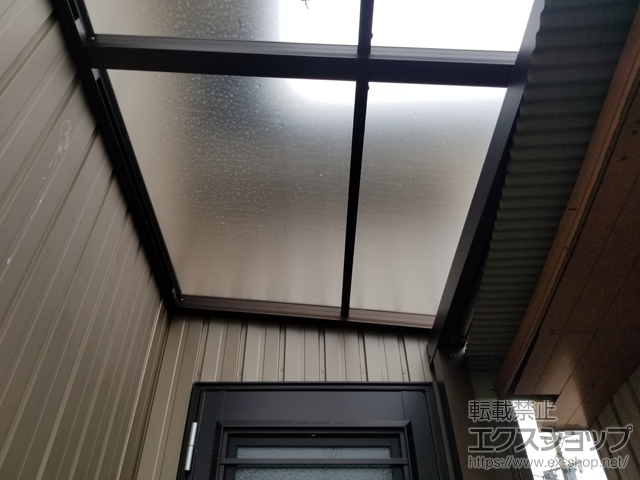 愛知県稲沢市ののテラス屋根 ソラリア F型 テラスタイプ 単体 積雪〜20cm対応 ※張り出し納まり※ 施工例