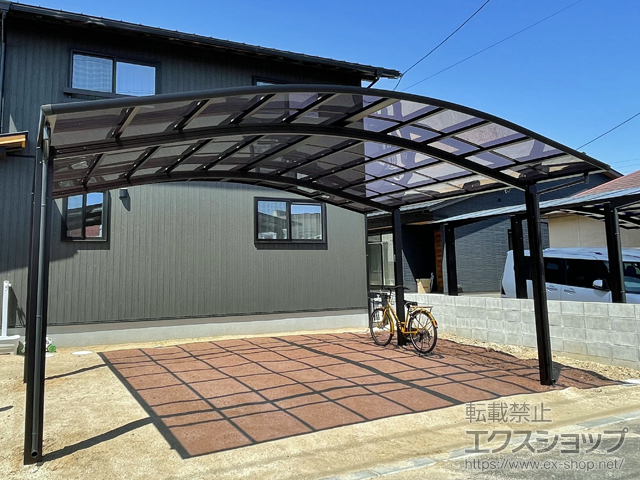 岡山県瀬戸内市ののカーポート レイナツインポートグラン　積雪〜20cm対応 施工例