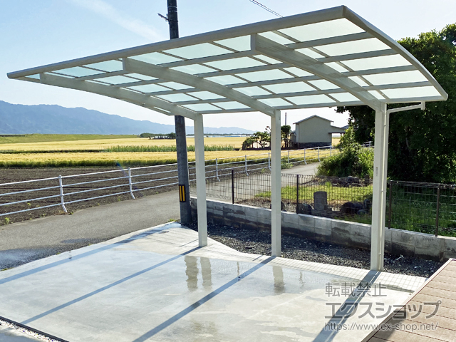 福岡県朝倉市ののカーポート レイナポートグランZ　幅3000mm　積雪〜20cm対応 施工例