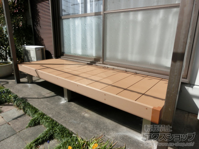 和歌山県紀の川市ののウッドデッキ マージウッドデッキ 施工例