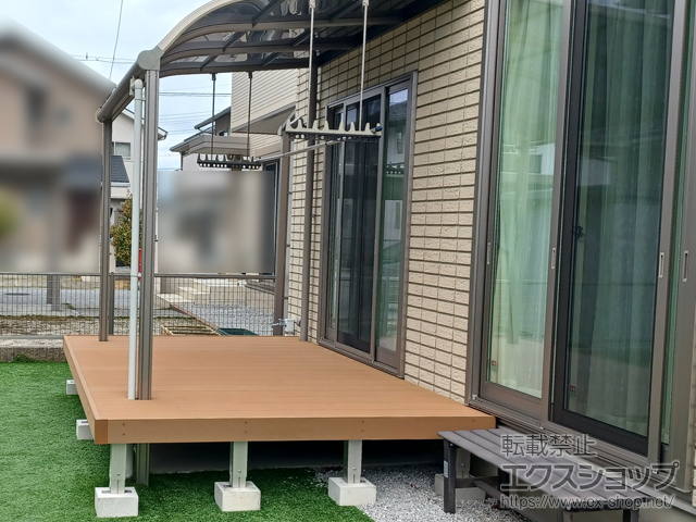滋賀県彦根市ののウッドデッキ リウッドデッキ 200 施工例