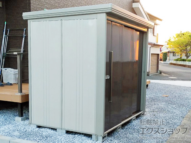 宮崎県延岡市のの物置・屋外倉庫 Mr.ストックマンダンディ 一般型 2200×1590×2110（ND-2215） ND-2215-B 施工例