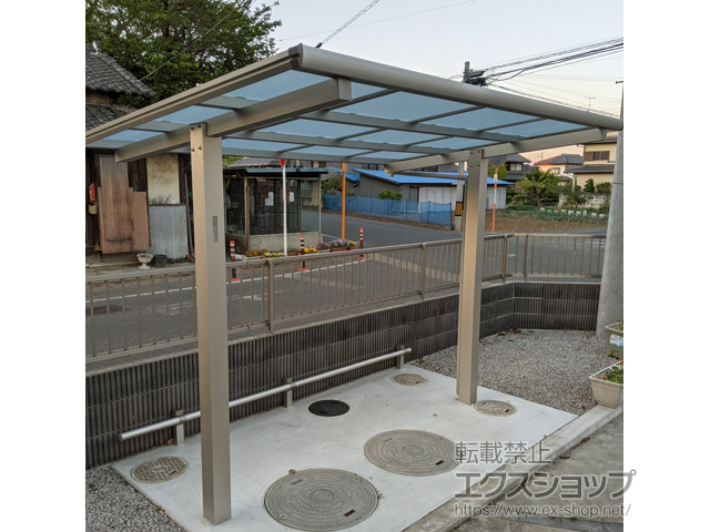 群馬県太田市ののサイクルポート・駐輪場 エフルージュグランミニ ZERO サイクルポートタイプ 積雪〜20cm 施工例